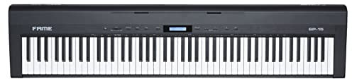 Fame SP-15, Modernes Stagepiano für Anfänger und Profis mit jeder Menge Sounds, einer gut spielbaren Klaviatur und kräftigen Lautsprechern