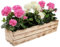 KOTARBAU® Jardinière à Herbes en Bois - Longue jardinière pour Balcon - 600 x 180 x 150 mm - Brûlé