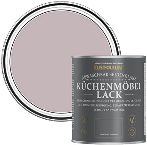 Rust-Oleum Purple Scrubbable Kitchen Cupboard Paint in Satin Finish - Lilac Wine 750ml