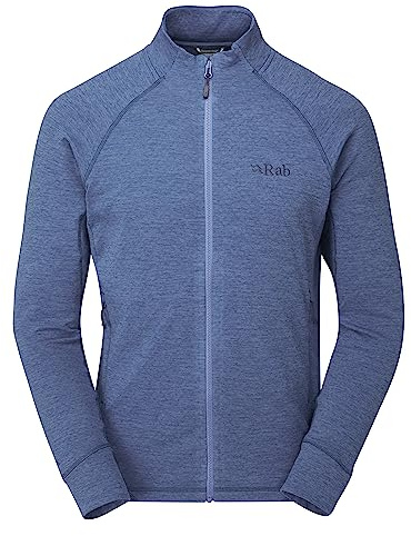 Rab Men's Nexus Jacket - Lightweight Fleece Coat for Hiking, Trekking, & Climbing - Denim - XX-Large