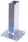 Aqbau® Douille à Visser, Support de Poteau en U, Plaque de Fond à Visser pour Clôture 60 x 40 mm - Fixation Universelle Robuste
