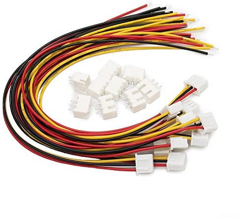 HpLive 10 Set für JST XH 2.54mm 3-Pin Stecker Männlich Weiblichen mit 24 für AWG 150 mm Elektrisches Kabel