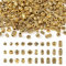 Cheriswelry 300 Stück 30 Stile tibetische Legierung Rohr Spalte lose Perlen Spacer Antik Golden Barrel Metall Perlen für Armband Halskette Schmuck Herstellung Loch: 1-3,5 mm