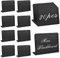 20 Stück Mini Kreidetafel Set, 75x100 mm L-Form Mini Kreidetafeln zum Beschriften, Kreidetafel Mini Tischplatte Schilder für Buffet, Preisschilder, Mini Tafeln Kunststoff für Hochzeit, Party