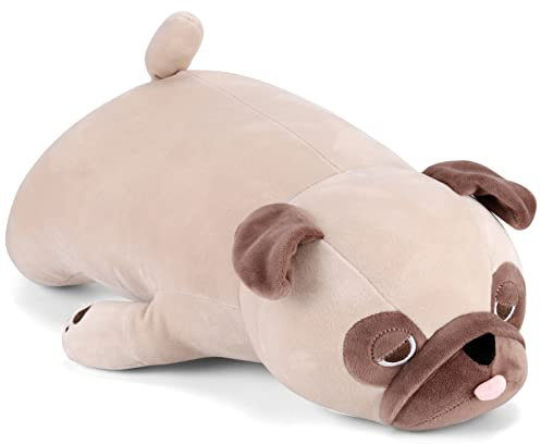 Blenori Gewichtetes Kuscheltier - Groß Mops Kuscheltier 76 cm, Gewichtete Stofftier Geschenk für Kinder und Erwachsene, für Menschen mit Angstzuständen (30 5.5 lbs), 76.2*27.7*20.26 cm