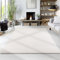 HomebyHome Kurzflor Teppich Wohnzimmer 240 x 340 cm Creme - Waschbarer Teppich für Schlafzimmer, Esszimmer und Ideal als Küchenteppich - Flauschiger Teppich Extra Weich, Einfarbig, rutschfest, Modern