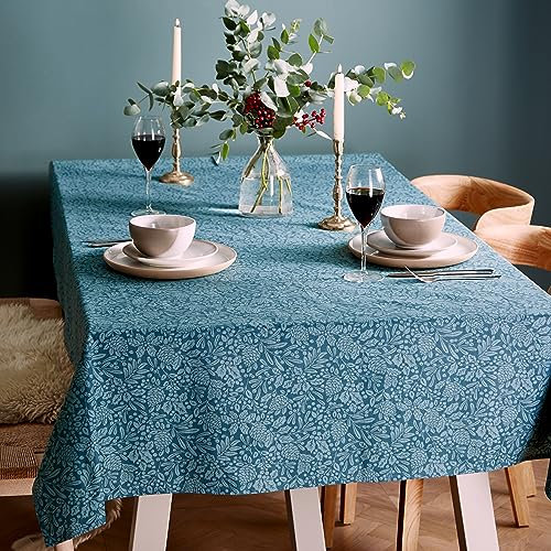 Catherine Lansfield Dining Majestic Tischdecke Hirsch, Baumwolle, 137 x 229 cm, Grün