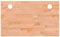 vidaXL Schreibtischplatte, Tischplatte mit 4 abgerundeten Ecken, Arbeitsplatte Platte für Schreibtisch Esstisch, Holzplatte Bürotischplatte, 100x60x1,5 cm Massivholz Buche