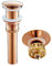 OUSIKA Kit di scarico a scomparsa for lavandino del bagno,Oro rosa,Scarico a scomparsa con troppopieno,Scarico a scomparsa for lavandino con troppopieno,Con/Senza foro for troppopieno,Scarico rimbalza
