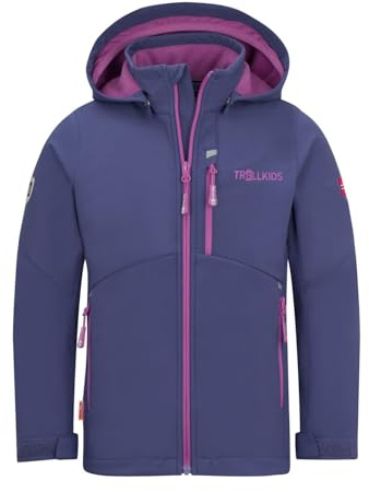 Trollkids Girls Balestrand Jacket 176, Violet Blue