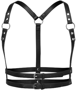 Killstar Wanda Harness (L-XXL) - Schwarz, Einfarbig, Edgy, Gothic-Fans, Alternative-Mode-Fans, Harness, Gürtel