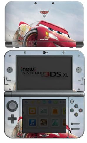 DeinDesign Skin kompatibel mit Nintendo New 3DS XL Folie Sticker Lightning McQueen 95 Offizielles Lizenzprodukt Cars