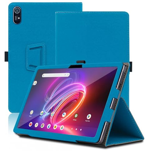 Funda para Acer Iconia Tab P11 11 Pulgadas, Acer Iconia Tab P11 Tablet Funda, Funda Protectora Plegable con Soporte para Lápiz y Correa para la Muñeca, Protección Total. (Azul Claro)