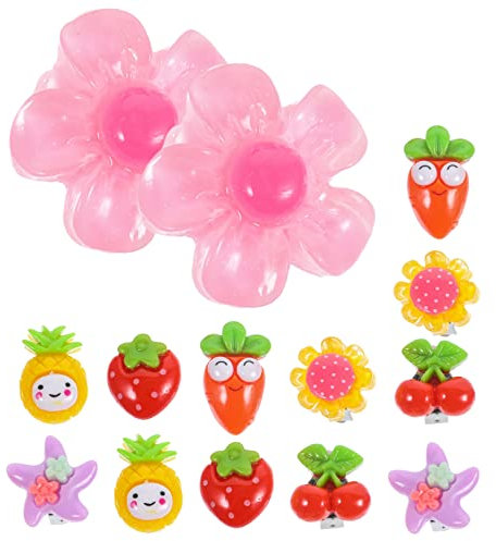 CIYODO 7paare Cartoon Ohrclips Für Mädchen Junge Mädchen Ohrschmuck Schmuck Party Und Festival-ohrschmuck Leicht Bequem Sicher Und Langlebig