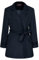 CURLBIUTY Damen Coatigan aus Borg-Kunstpelz Warmer Peacoat aus Teddyfleece Zweireihiger Wintermantel mit Gürtelschlaufen Navy Blau S