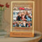 Transparent Gift Personalizada Collage Fotos y Textos, Placa Personalizada, Regalos para Parejas, Novios. Regalos Personalizados con Fotos para San Valentín y Aniversario (5 tamaños: 15-40 cm)