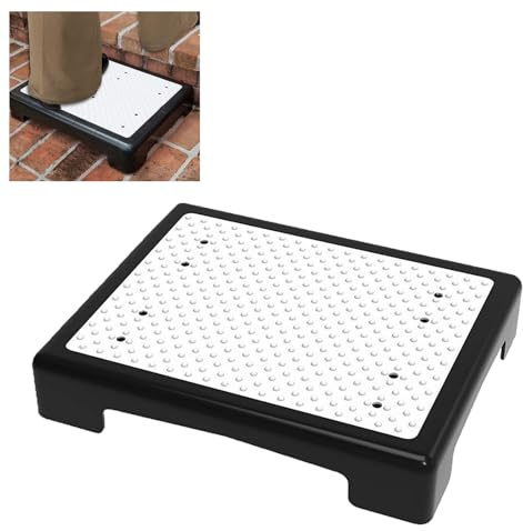 Trittstufe Indoor & Outdoor, Steighilfen für ältere Menschen, Tragfähigkeit 200kg Fußstützen mit Rutschschutz, Hocker und Aufstiegshilfe Ideal für Treppe, Bad, Badewanne, Auto (44 * 34 * 9.5cm)