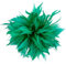Tocado de plumas de ganso verde con flores para ropa de fiesta, vestido, sombrero, accesorios, broche, decoración, manualidades, plumas, color verde