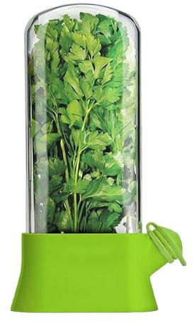 Generisch Récipient hermétique pour herbes, coriandre, persil, asperges, légumes, verts, 27 x 13 cm