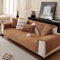 Gluhbirnen Sofabezug Samt, Sofadecke, Sofadecken für Sitzfläche, Sofa Überwurf, Sofa Überzug l Form, Couch Überzug, Sofaschoner rutschfest, Decke Sofa Schutz, Braun, 70 * 90CM