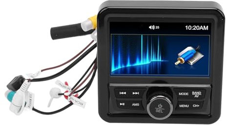 Boat FM Radio Receiver Modern USB Playback Marine Gauge Receiver for Marine Vessels Trucks Sound Systems Marine Gauge Receiver