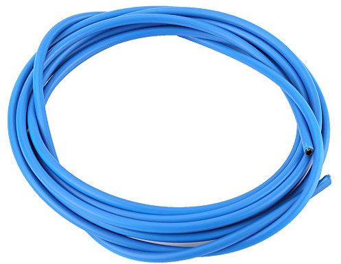NutriEss Fahrrad Schaltzug Set Hochwertige 4mm Schaltzüge und Hüllen für Mountainbikes und Rennräder mit rostfreien Stahldrähten und langlebiger Gummiaußenschicht (Blau)