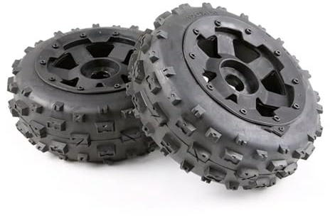 RC Reifen Felgen Kompatibel Mit Hpi Für Km Für Baja 5B 1/5 RC-Autos, Upgrade-Teile, Zubehör, Fernbedienung, Gummireifen Und Radnaben-Set
