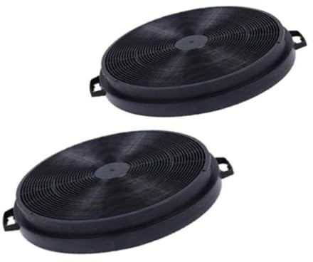 2 Pack 205x30mm Round for Range Hood Odor Control Extractor Fan Replacement Easy Installation Kitchen Cooker Hood Pads