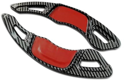 Palette di Estensione del Cambio per Golf 7 7.5 per GTI per Tiguan per Scirocco Volante con Palette del Cambio Accessori per Estensione della Leva del Cambio 469512 (Fibra di Carbonio Nera)