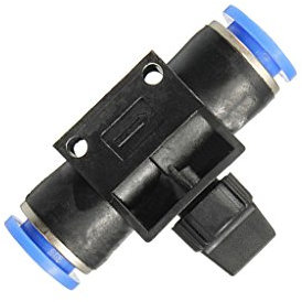 Generic Pneumatischen Kugelhahn Steckverbinder Schlauchanschluss Luft für Wasserschlauch Rohr - 8mm