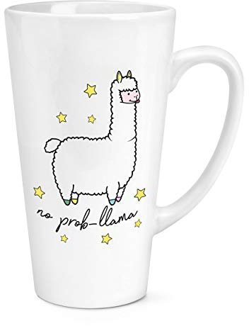 No Prob-Llama 17oz Groß Latte Becher Tasse