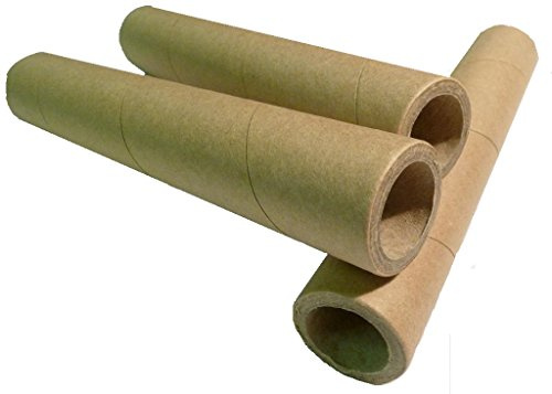 PyroPowders.de Papphülse, Pappröhre, 25,6 mm, Braun, Recycling-Kraftpapier, 25,6 x 5,25 x 200 mm, (10)