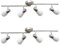 Dapo 2x Strahler LENA-EIKO 4 flammig Spotleuchte Deckenlampe, Nickel Opalglas, Fassung E14, Spotlampe. Hochwertig (nickel-weiß 4 flammig)