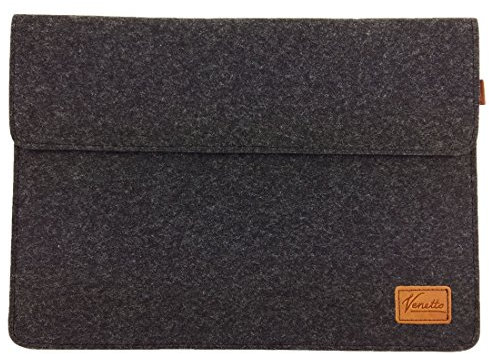 Venetto Funda de 15,4 pulgadas para MacBook Pro, Microsoft Surface de 15,4 pulgadas, funda para portátil Ultrabook de 15 pulgadas, color negro jaspeado