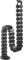 KIMEX 070-1012 Goulotte Passe-câbles Verticale articulée Longueur 130cm Noir