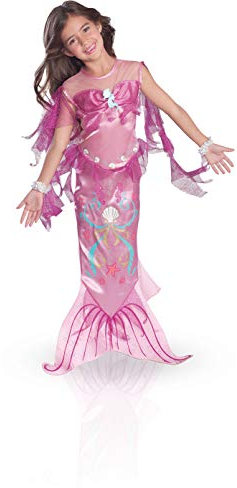 RUBIE'S Déguisement Luxe Sirène Rose 5-6 ans Halloween