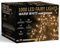 NETTA Christmas Tree Lights 1000 LED 25m Warm White - 2.5cm Bulb Distance Fairy String Lights Plug in with Timer and Memory Functions - Suitable for Outdoor/Indoor Use