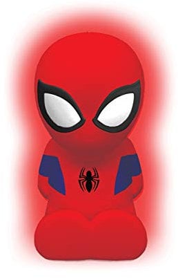 LEXIBOOK Spider-Man Color NightLight for children's room, color change, smooth light, Battery, Blue/Red, NLJ01SP