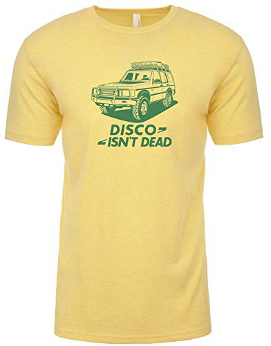 Disco Isn't Dead 4x4 Overland T-Shirt & Sticker, Camel Trophy Yellow, XXL