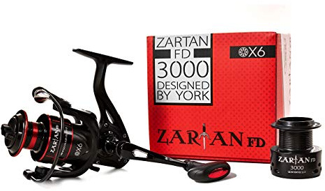 York Angelrolle Angelspule Zartan 3000 2000 RD FD 6 Kugellager Allroundrolle