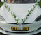 VIP Girlande 30 Azaleen 30 Rosen 18 extrastarken Saugnäpfen 2 x 180 cm Girlande 4 Türgriffdekorationen 2 Rattanherzen Braut Paar Autoschmuck Hochzeit Car Auto Wedding PKW ®Auto-schmuck (Azaleen 6)…