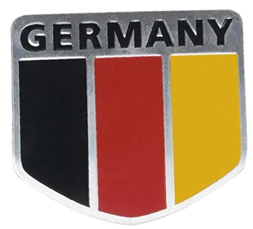 Ruluti Auto Schild Emblem Aluminium Deutschland Flagge Abzeichen Universal Auto Aufkleber Aufkleber