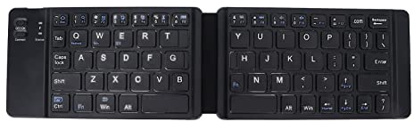 Tragbare Faltbare Tastatur, Kabellose BT 3.0-Computertastatur, 120 MAh Wiederaufladbare USB-Tastatur, Tragbares Taschenformat für für Android und für Smartphones,