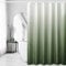 Gibelle Rideau de Douche Vert Sauge, Rideau de Douche ombré pour Salle de Bain, en Tissu gaufré texturé avec Crochets, Hydrofuge et Lavable en Machine, 183 x 183 cm