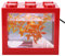 Acryl-Mini-Aquarium, Aquarium-Starter-Kits, Mini-Aquarium, Reihenaquarium, Stapelbarer Würfelbehälter, Desktop-Mini-Aquarium, Schale mit USB-LED-Licht(rot)