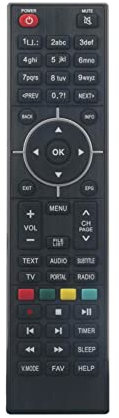 AULCMEET Telecomando sostitutivo compatibile con ZGEMMA H9S SINGLE TUNER 4K RICEVITORE SATELLITARE H9s H9.2s H9.2H H9 H4 H7 HS H2S H2H H4 H5 H7 H7C H5.2S H52TC