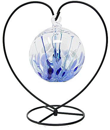 Ornament-Präsentationsständer, Eisen-Aufhänger für Weihnachten, hängende Glaskugeln (Liebesform, groß, 1 Stück)