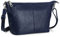 Befen Pochette portefeuille en cuir avec dragonne pour femme, Bleu marine moyen