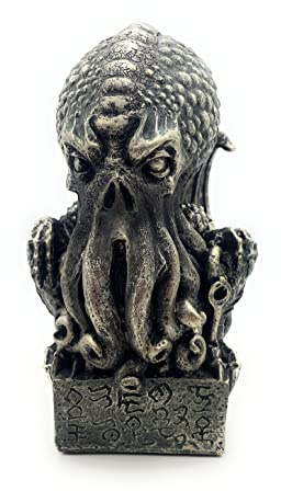 RUSTIX Cthulhu Totenkopf Statue Monster Figur Nautische Oktopus Skulptur Der Alte Hochpriester Ozean Riesige Kraken Steampunk Dekor