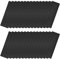 sourcing map Tarjeta de metal en blanco, placa de aluminio pintado de 3.1 x 1.2 pulgadas para grabado láser, 0.3 mm de grosor, color negro, 30 piezas
